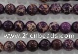 CDE842 15.5 inches 8mm round dyed sea sediment jasper beads wholesale