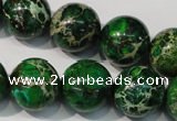 CDE958 15.5 inches 18mm round dyed sea sediment jasper beads