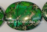 CDI189 15.5 inches 35*45mm oval dyed imperial jasper beads