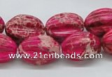 CDI22 16 inches 15*20mm star fruit shaped dyed imperial jasper beads