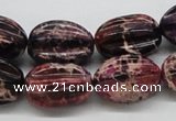CDI36 16 inches 15*20mm star fruit shaped dyed imperial jasper beads