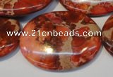 CDI536 15.5 inches 30*40mm oval dyed imperial jasper beads