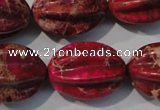 CDI769 15.5 inches 18*25mm star fruit shaped dyed imperial jasper beads