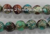 CDI804 15.5 inches 11mm round dyed imperial jasper beads wholesale