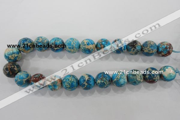 CDI808 15.5 inches 18mm round dyed imperial jasper beads wholesale
