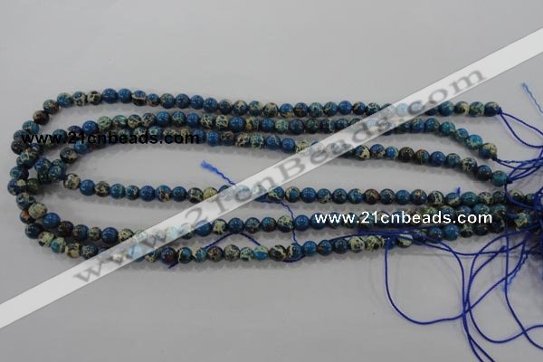 CDI811 15.5 inches 6mm round dyed imperial jasper beads wholesale