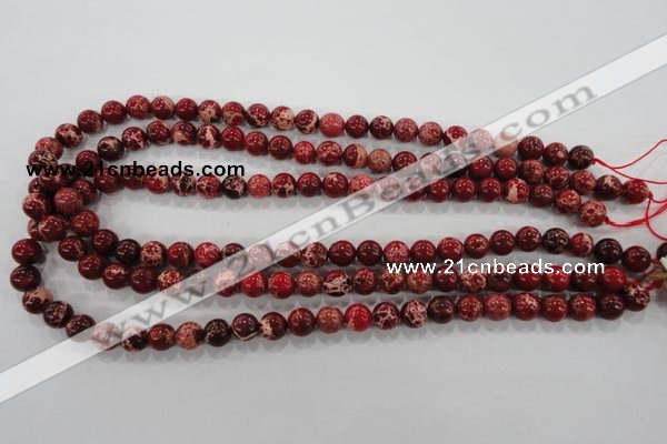 CDI822 15.5 inches 8mm round dyed imperial jasper beads wholesale