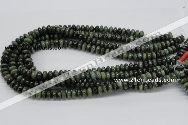 CDJ03 15.5 inches 5*10mm rondelle Canadian jade beads wholesale