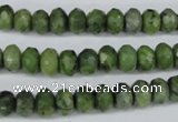CDJ105 15.5 inches 5*8mm faceted rondelle Canadian jade beads wholesale