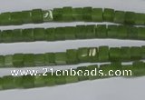 CDJ109 15.5 inches 4*4mm cube Canadian jade beads wholesale