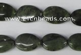 CDJ118 15.5 inches 12*18mm flat teardrop Canadian jade beads wholesale