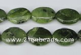 CDJ120 15.5 inches 12*16mm oval Canadian jade beads wholesale