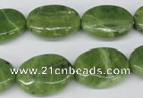CDJ121 15.5 inches 15*20mm oval Canadian jade beads wholesale