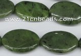 CDJ122 15.5 inches 18*25mm oval Canadian jade beads wholesale