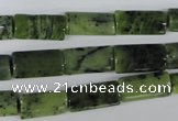 CDJ132 15.5 inches 8*16mm flat tube Canadian jade beads wholesale