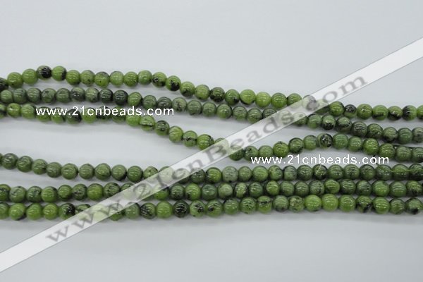 CDJ139 15.5 inches 6mm round Canadian jade beads wholesale