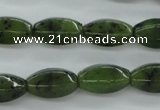 CDJ145 15.5 inches 8*12mm tetrahedron Canadian jade beads wholesale