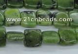 CDJ149 15.5 inches 8*8mm square Canadian jade beads wholesale