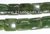 CDJ151 15.5 inches 13*13mm square Canadian jade beads wholesale