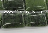 CDJ154 15.5 inches 18*25mm rectangle Canadian jade beads wholesale