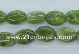 CDJ160 15.5 inches 10*14mm oval Canadian jade beads wholesale
