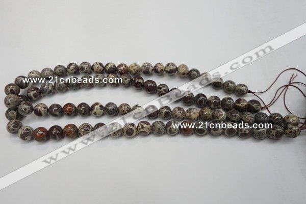 CDM04 15.5 inches 10mm round African dalmatian jasper beads