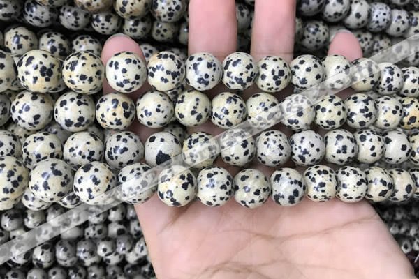 CDM94 15.5 inches 12mm round dalmatian jasper beads wholesale