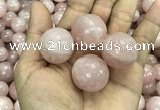 CDN05 25mm round rose quartz decorations wholesale