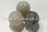 CDN1096 30mm round agate decorations wholesale