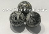 CDN1105 30mm round jasper decorations wholesale