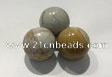 CDN1114 30mm round picasso jasper decorations wholesale