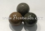 CDN1125 30mm round jasper decorations wholesale