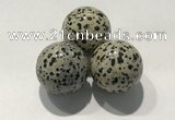 CDN1132 30mm round dalmatian jasper decorations wholesale