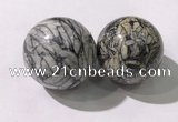 CDN1296 40mm round jasper decorations wholesale