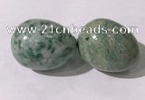 CDN1354 35*45mm egg-shaped Qinghai jade decorations wholesale