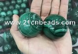CDN23 40mm round natural malachite gemstone decorations