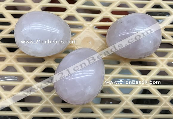 CDN300 25*35mm egg-shaped rose quartz decorations wholesale