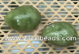 CDN339 35*50mm egg-shaped olivine decorations wholesale