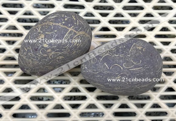 CDN359 35*50mm egg-shaped jasper decorations wholesale