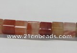 CDQ36 15.5 inches 8*8mm cube natural red quartz beads wholesale