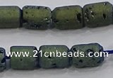 CDQ612 8 inches 6*8mm drum druzy quartz beads wholesale