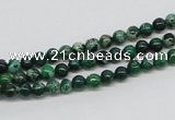 CDT68 15.5 inches 4mm round dyed aqua terra jasper beads