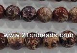 CDT845 15.5 inches 14mm round dyed aqua terra jasper beads wholesale