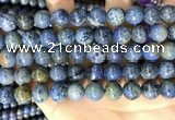 CDU363 15.5 inches 10mm round sunset dumortierite beads wholesale