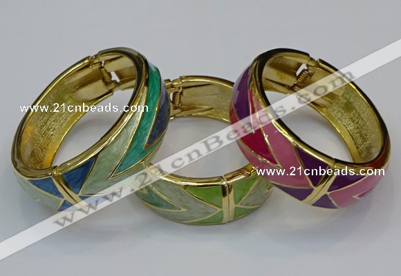 CEB168 20mm width gold plated alloy with enamel bangles wholesale