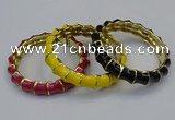 CEB180 14mm width gold plated alloy with enamel bangles wholesale