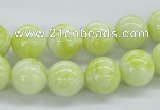 CEJ63 15.5 inches 12mm round lemon jade gemstone beads wholesale