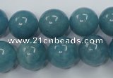 CEQ06 15.5 inches 14mm round blue sponge quartz beads wholesale