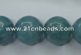 CEQ08 15.5 inches 18mm round blue sponge quartz beads wholesale