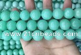 CEQ306 15.5 inches 16mm round green sponge quartz beads